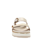 Sandalias flats Gillian para mujer color hueso