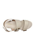 Sandalias flats Gillian para mujer color hueso