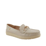 Mocasines Andrea para mujer color hueso