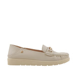 Mocasines Andrea para mujer color hueso