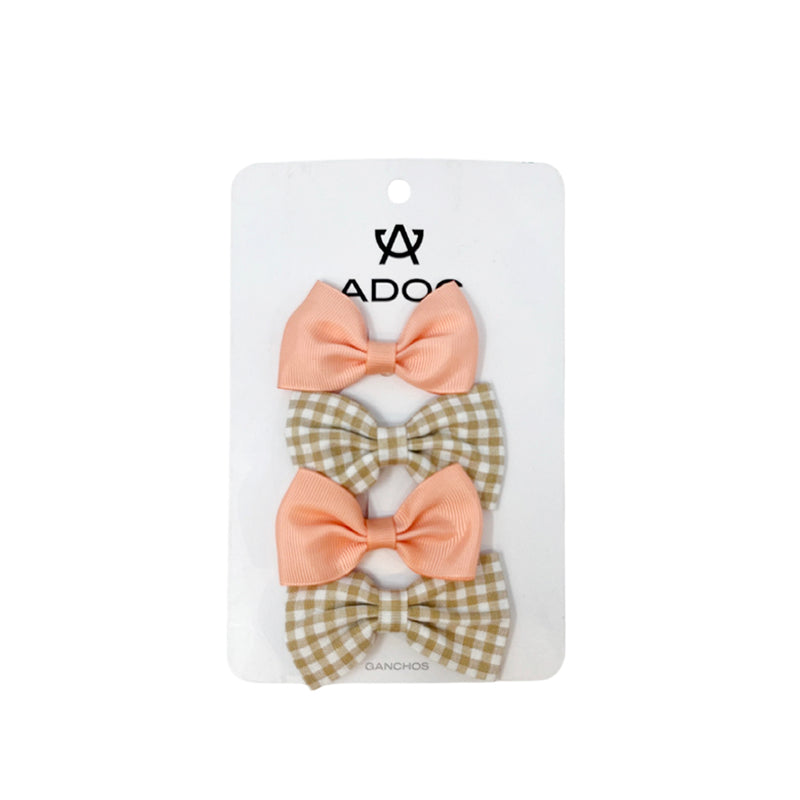Moños 4 pack Aurora color multi