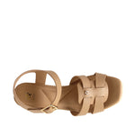Sandalias de cuña Debbie para mujer color nude