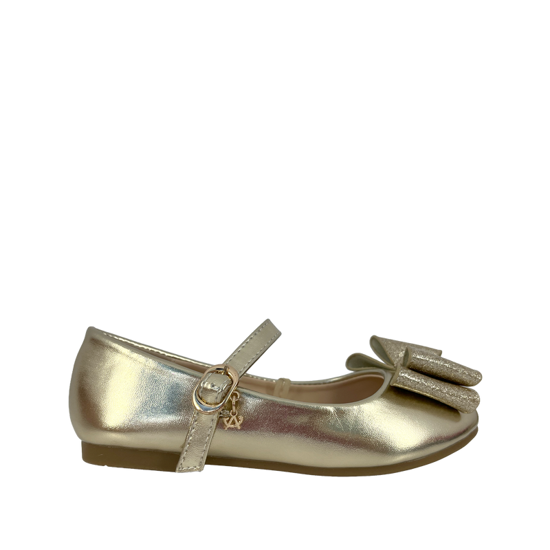 Ballerinas Zarina para niña color dorado