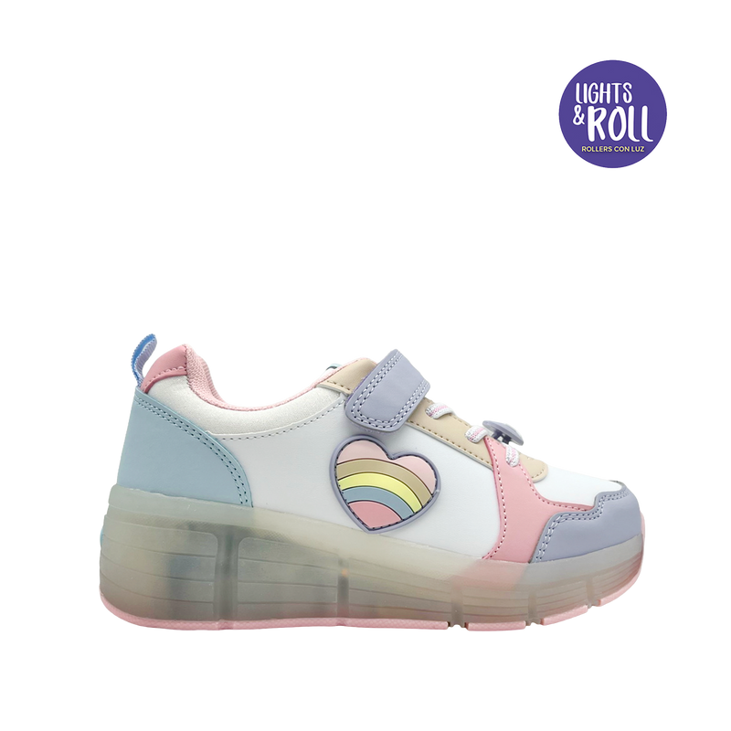 Sneakers Heart para niña color multi