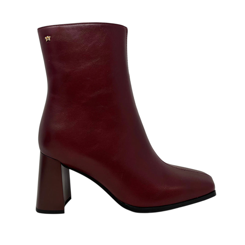 Botas de tacón Lizette para mujer color vino