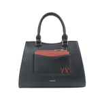Cartera satchel Olivia para mujer color negro