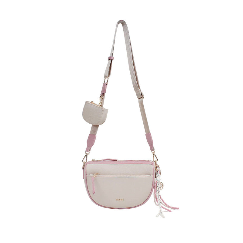 Cartera crossbody Susi para mujer color nude