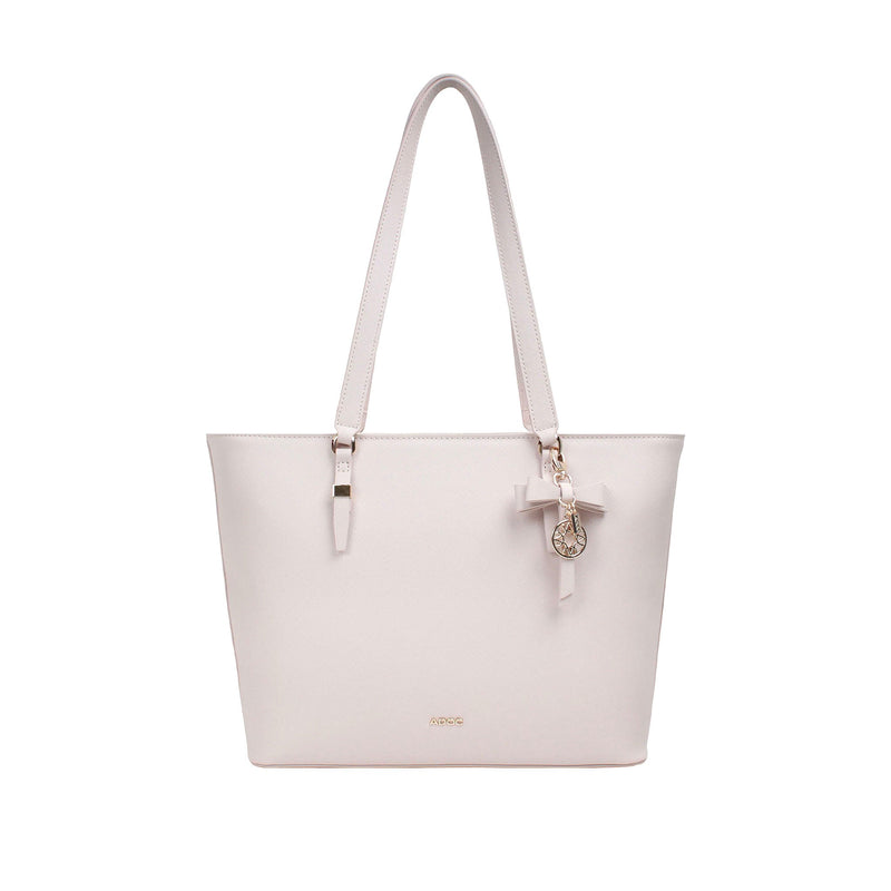 Cartera tote Vera para mujer color beige