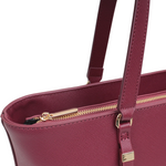 Cartera tote Vera para mujer color vino