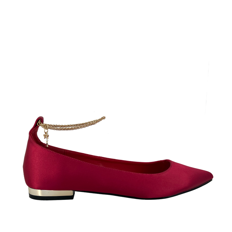 Ballerinas Salie para mujer color rojo