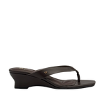 Sandalias de cuña Scarlet para mujer color chocolate