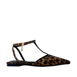 Ballerinas ankle strap Nivika para mujer color leopardo