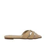 Sandalias flats Dari para mujer color nude