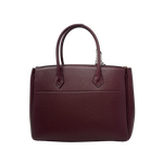 Cartera satchel Saphira para mujer color burgundy