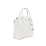 Cartera satchel Siena para mujer color hueso