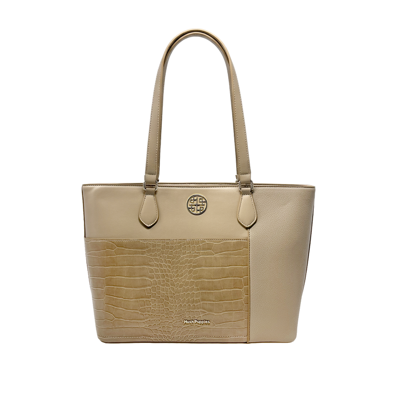 Cartera tote Tiana para mujer color taupe