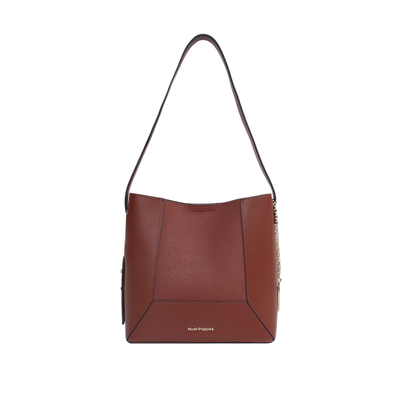 Cartera satchel Penelope para mujer color tan