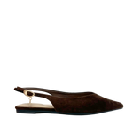 Ballerinas slingback Mila para mujer color café