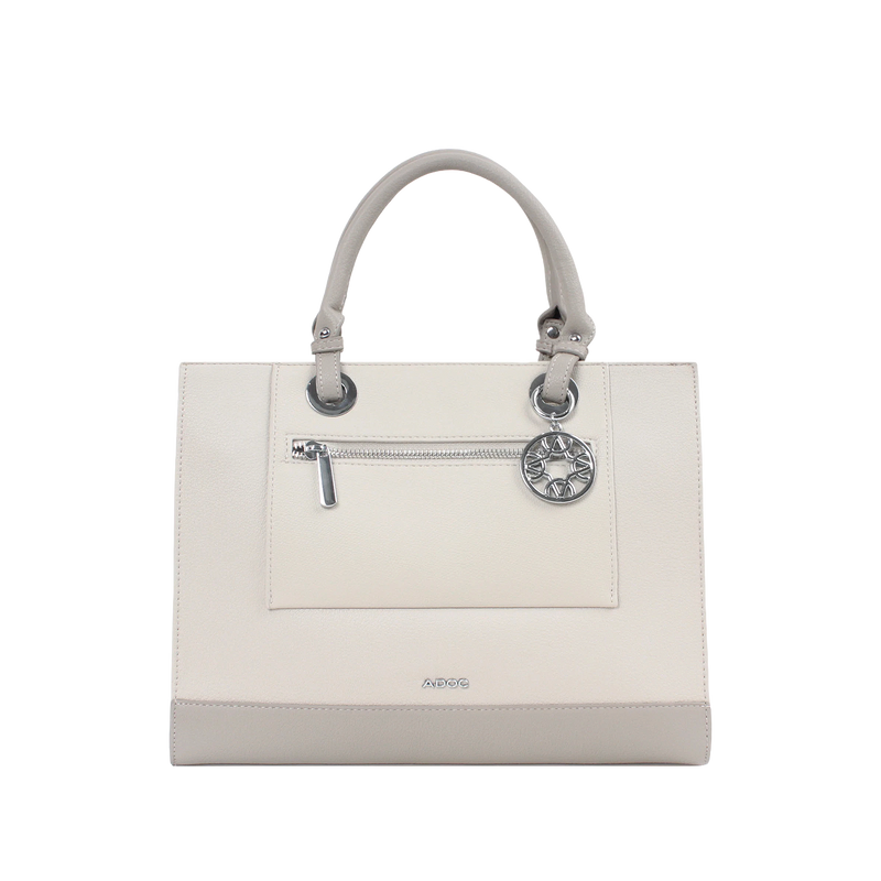 Cartera satchel Alix para mujer color gris