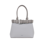 Cartera satchel Kaya para mujer color gris