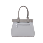 Cartera satchel Kaya para mujer color gris