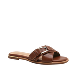 Sandalias flats Rita para mujer color tan