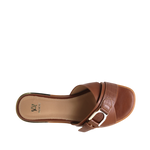 Sandalias flats Rita para mujer color tan