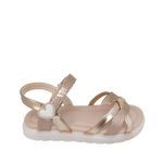 Sandalias Xyris para niña color dorado