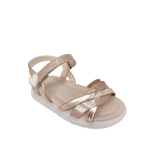 Sandalias Xyris para niña color dorado