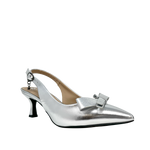 Tacones slingback Sydney para mujer color plateado