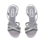 Sandalias de tacón Nexus para mujer color plateado